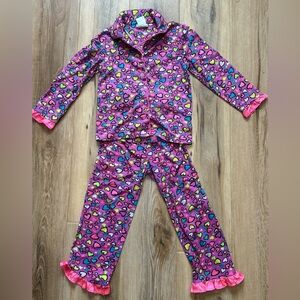 Colorful Heart Pattern Kids Pajamas